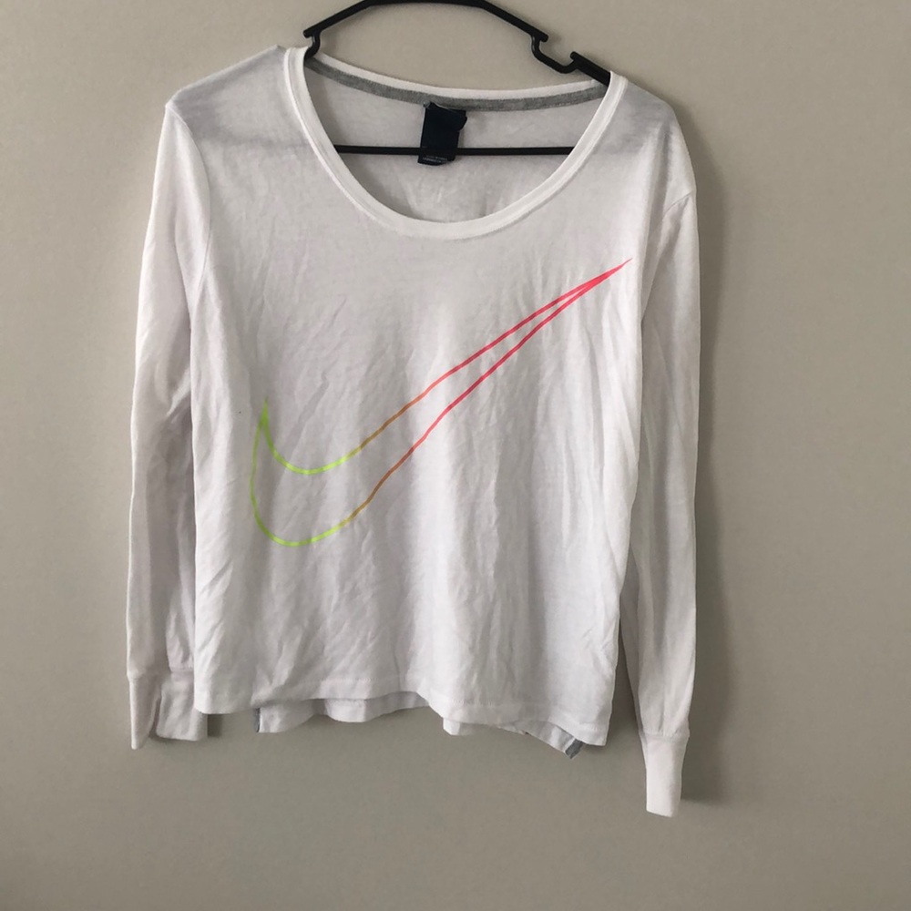 White Nike long sleeve